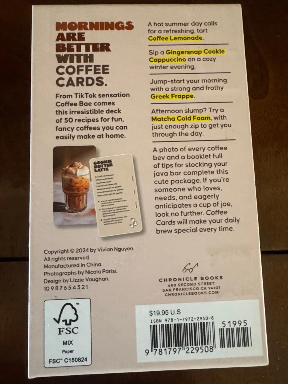 Chronicle Books Cocktail & Recipe Card Decks — Pink, Red, Gold, Brown, White